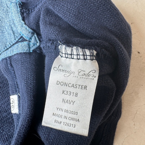 Sovereign Code Blue Navy Doncaster Long Sleeves 3 Buttons Henley Shirt size 6 - Picture 8 of 9